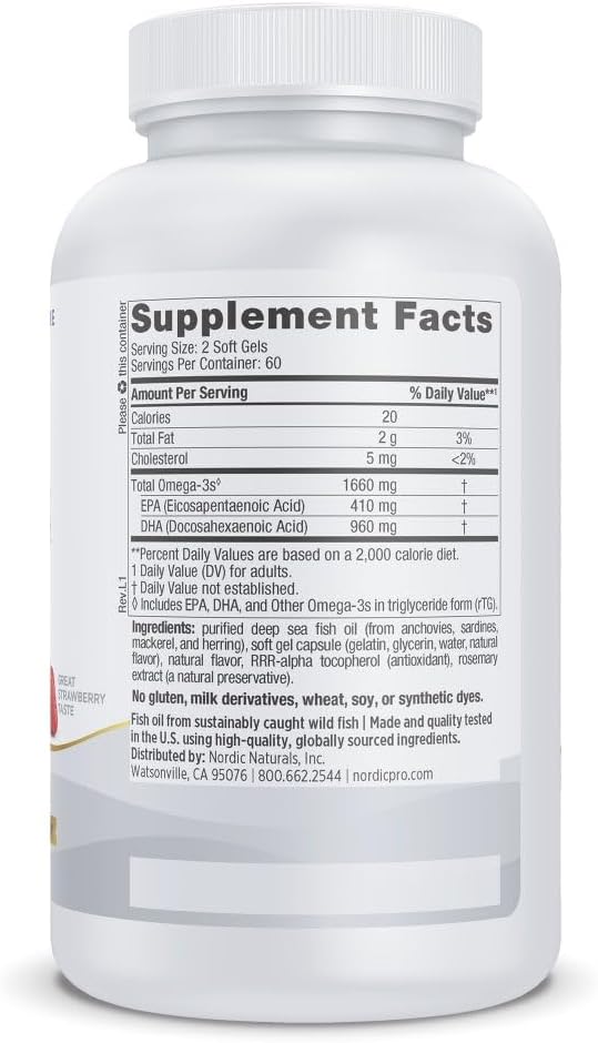 Nordic Naturals ProDHA 1000 | Supports Structural and Functional Brain Health | 120 Soft Gels - Image 2