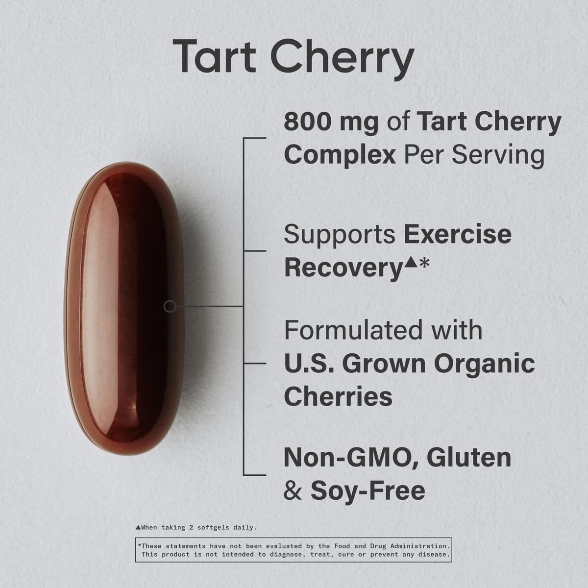 Sports Research Tart Cherry | 60 Liquid Softgels - Image 3