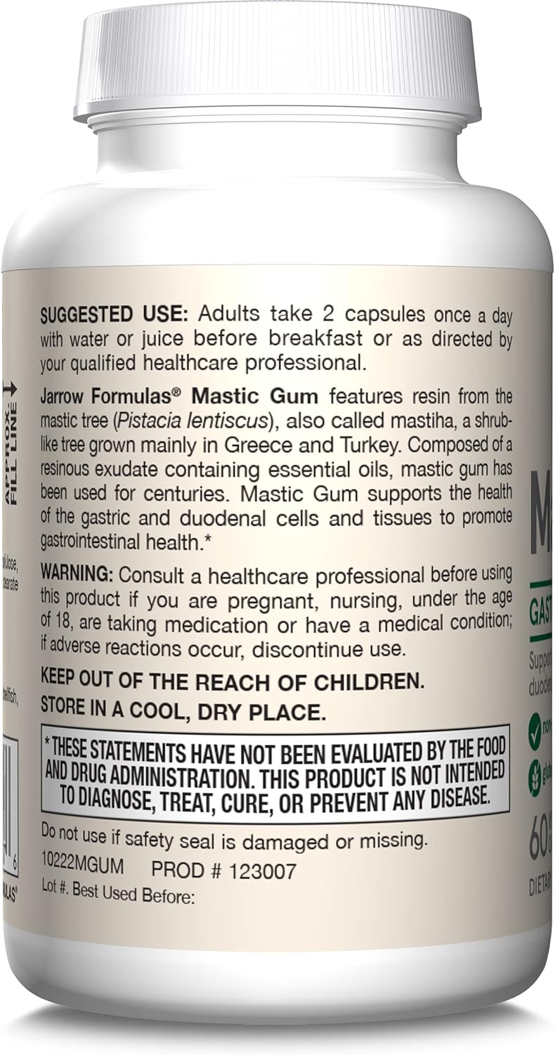 Jarrow Formulas Mastic Gum 1000 mg | 60 Capsules - Image 3
