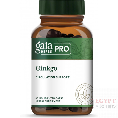 Gaia Herbs Pro Ginkgo | Cognitive Support | 60 Liquid Phyto-Caps