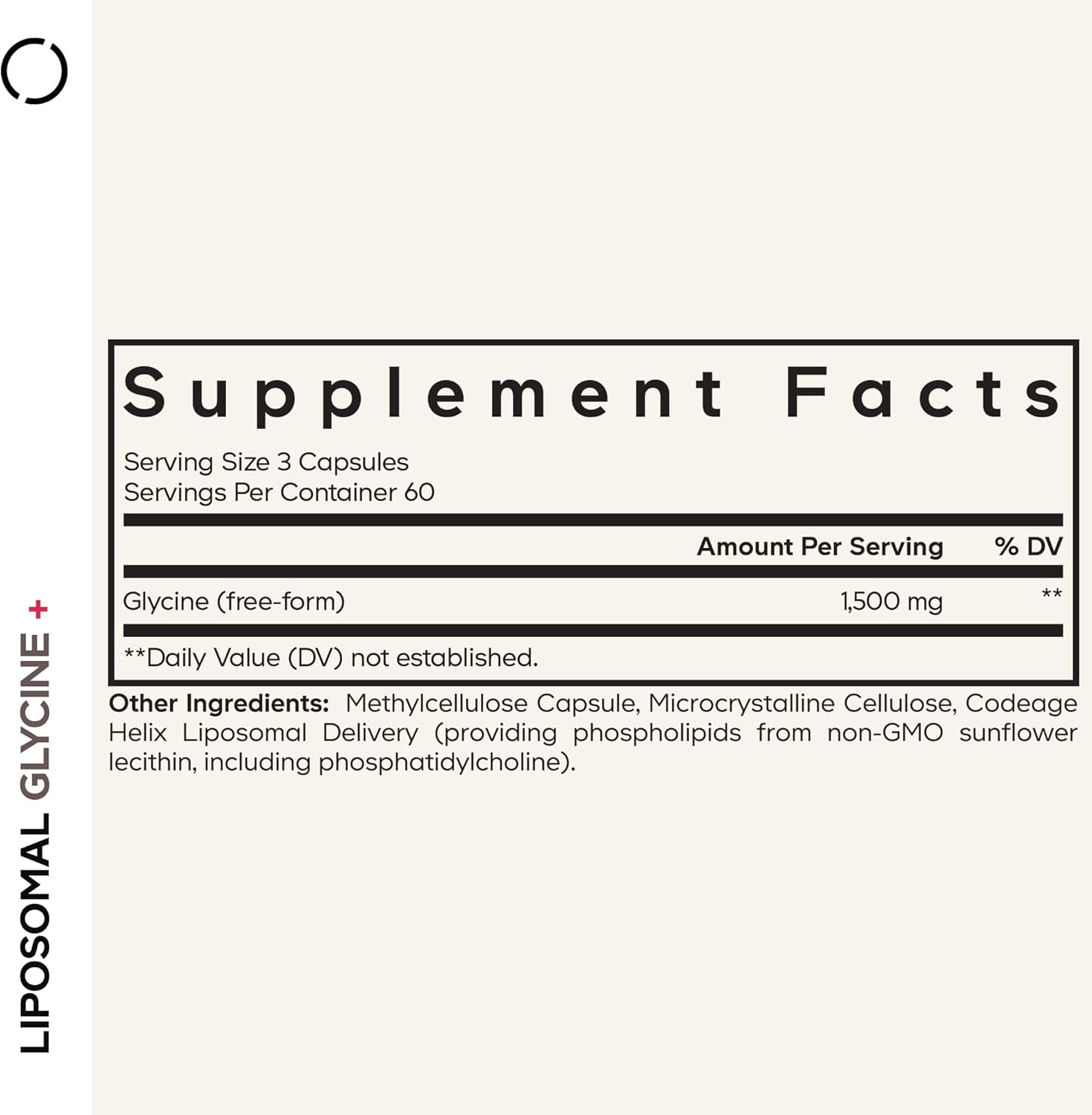 Codeage Liposomal Glycine+ | 180 Capsules - Image 2