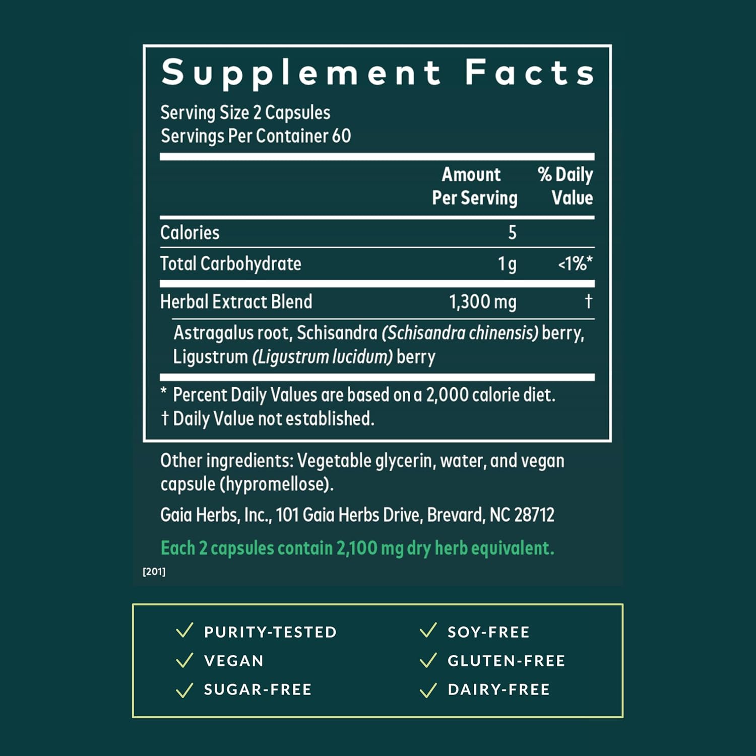 Gaia Herbs Astragalus Supreme | 120 Vegan Liquid Phyto-Caps - Image 2