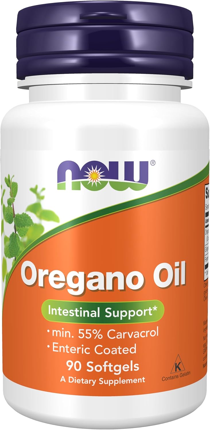NOW Foods Oregano Oil with Ginger and Fennel Oil | Supports Intestinal Microbial Balance | 90 Softgels