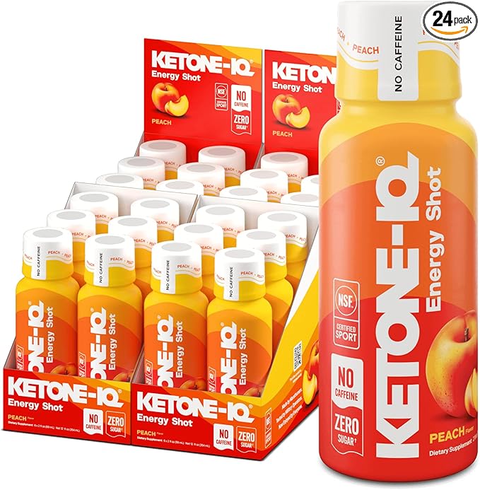 Ketone-IQ No Caffeine Performance Energy Shots (10g) | 24 Pack