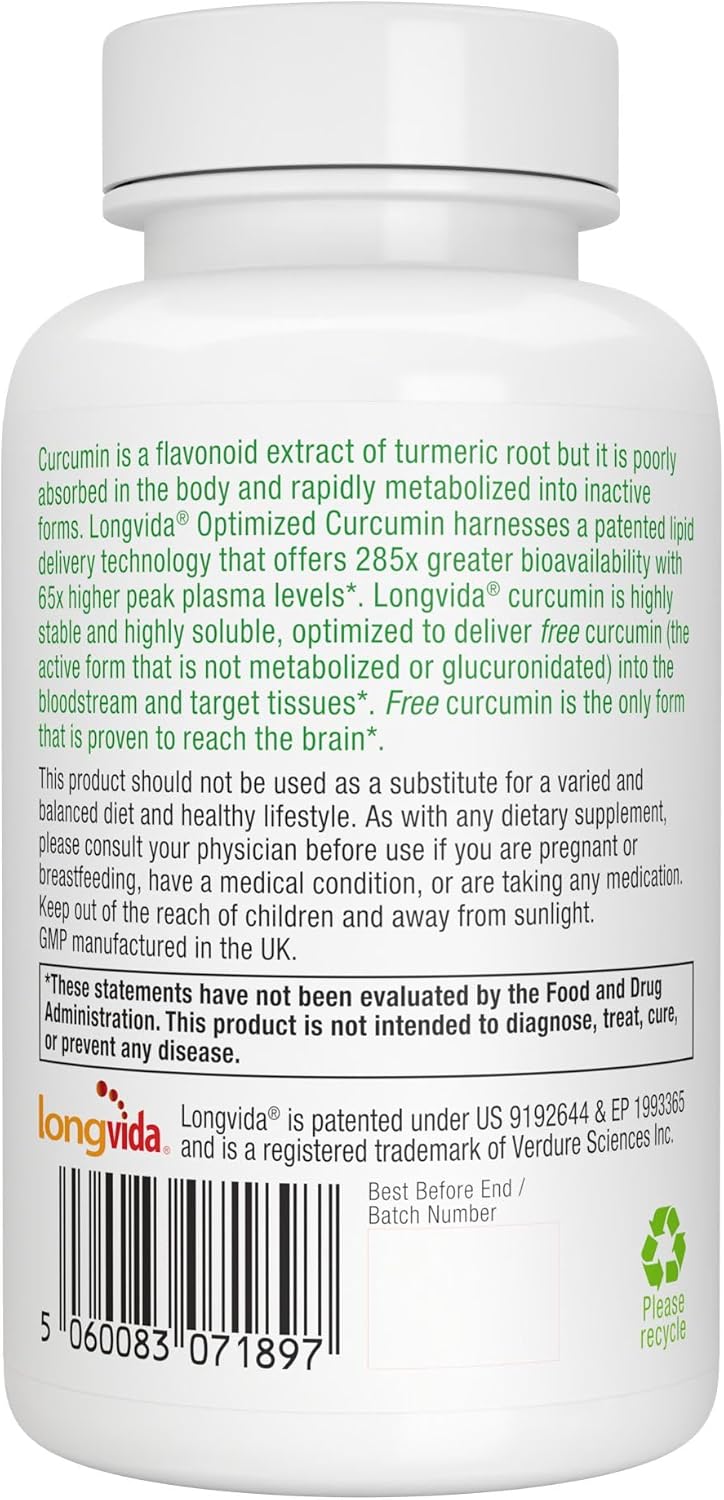 Igennus Longvida Lipidated Curcumin 500mg | 90 Caps - Image 6
