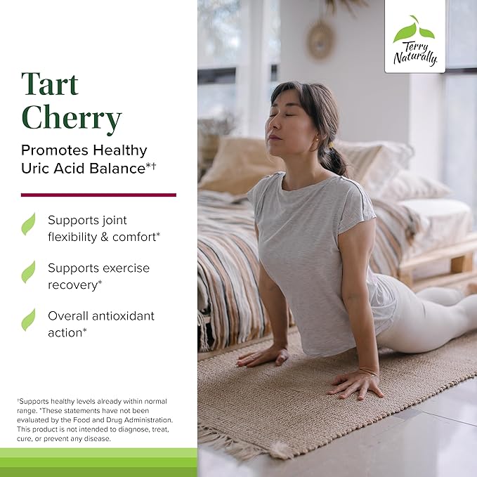 Terry Naturally Tart Cherry | 120 Capsules | Joint Support - Image 3