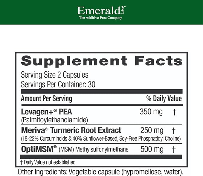Emerald Laboratories Pea+ with Levagen+ | 60 Capsules - Image 2