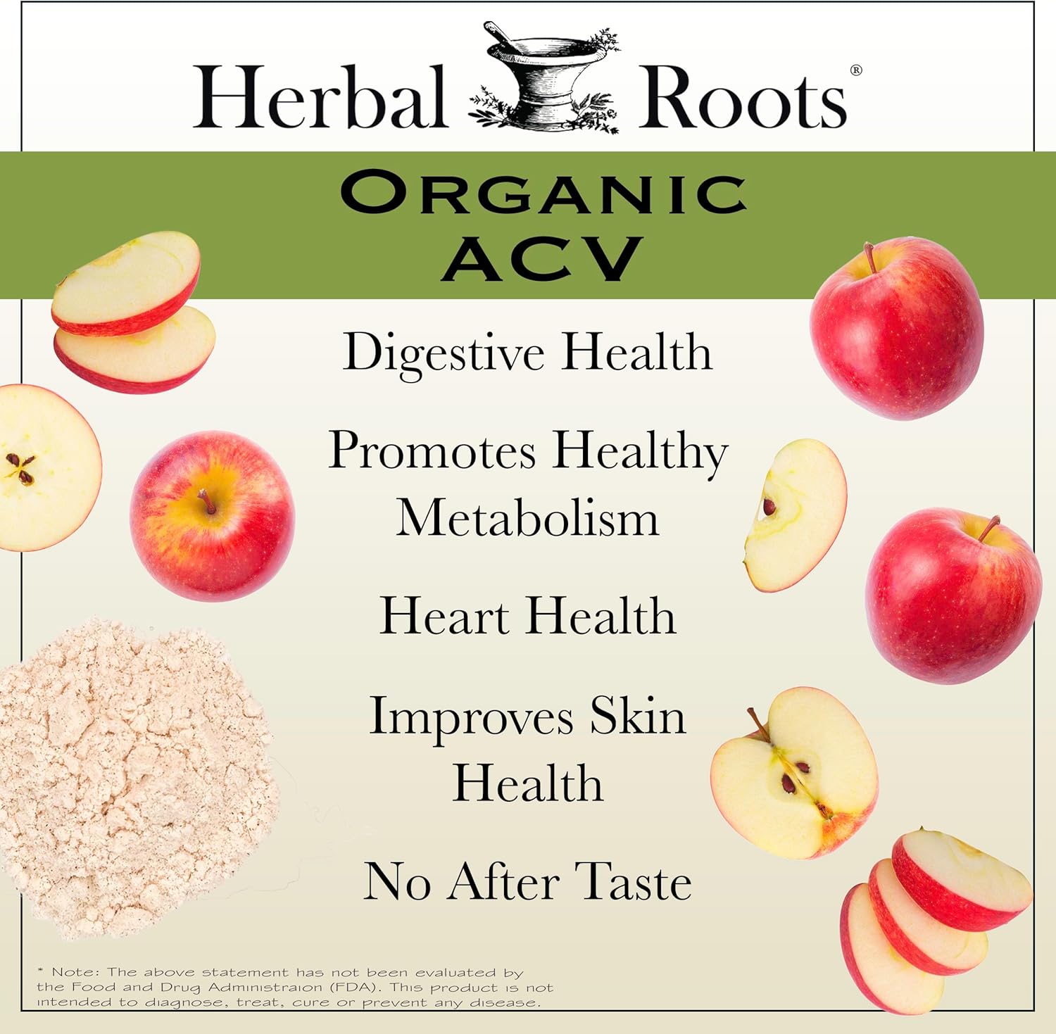 Herbal Roots Organic Apple Cider Vinegar + Cayenne | 650mg | 60 Vegan Capsules - Image 5