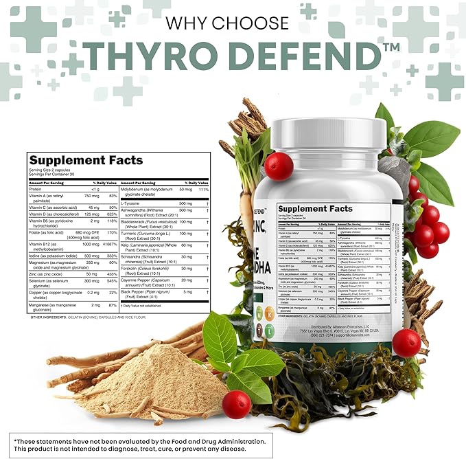 Clean Nutra Selenium 300mcg & Iodine 500mcg | Thyroid & Metabolic Synergy | 60 Capsules - Image 2
