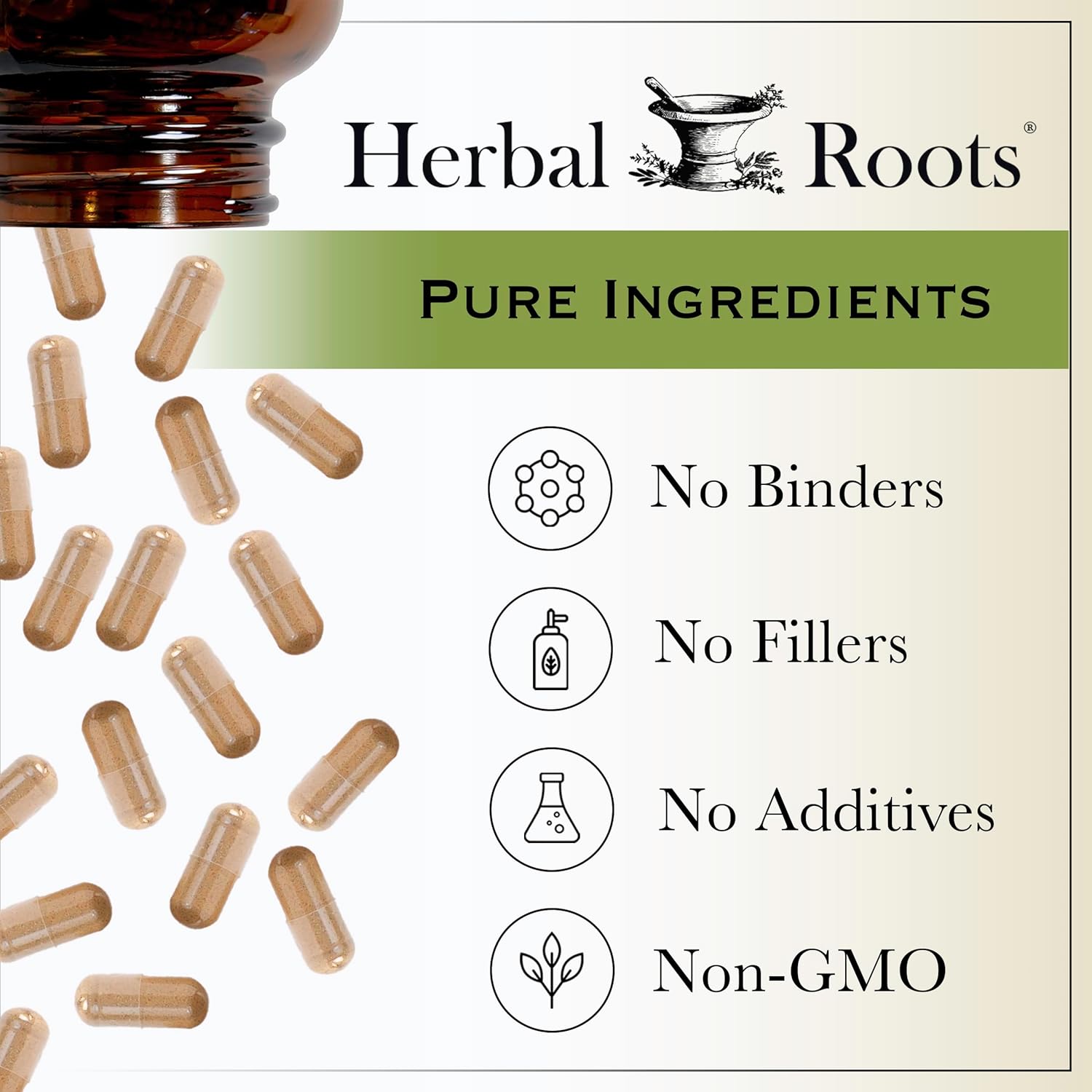 Herbal Roots Organic Apple Cider Vinegar + Cayenne | 650mg | 60 Vegan Capsules - Image 3