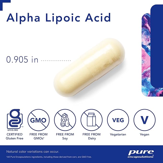 Pure Encapsulations Alpha Lipoic Acid 600 mg | Universal Antioxidant |120 Capsules - Image 3