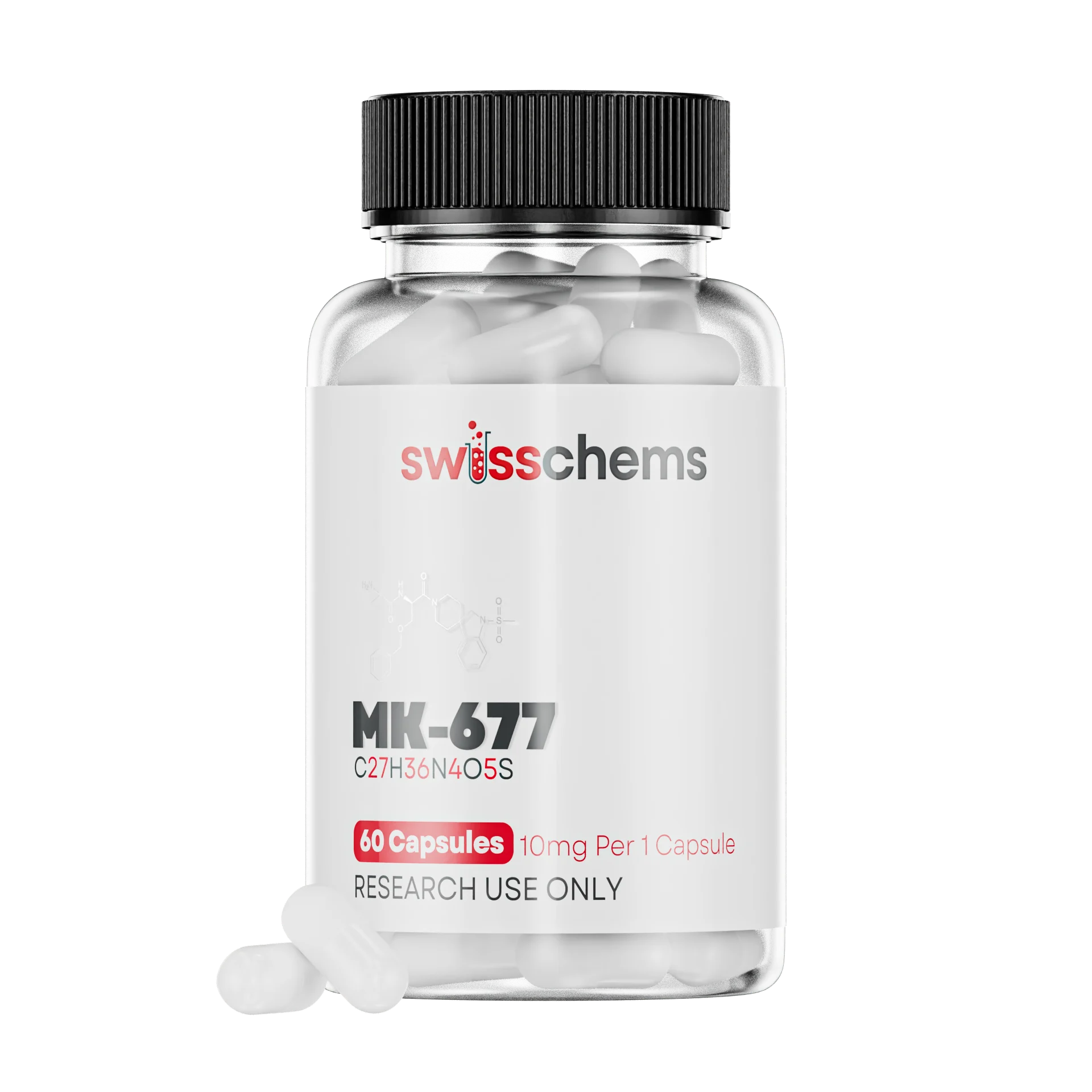 Swisschem | MK-677 Ibutamoren (10mg) | 60 Capsules