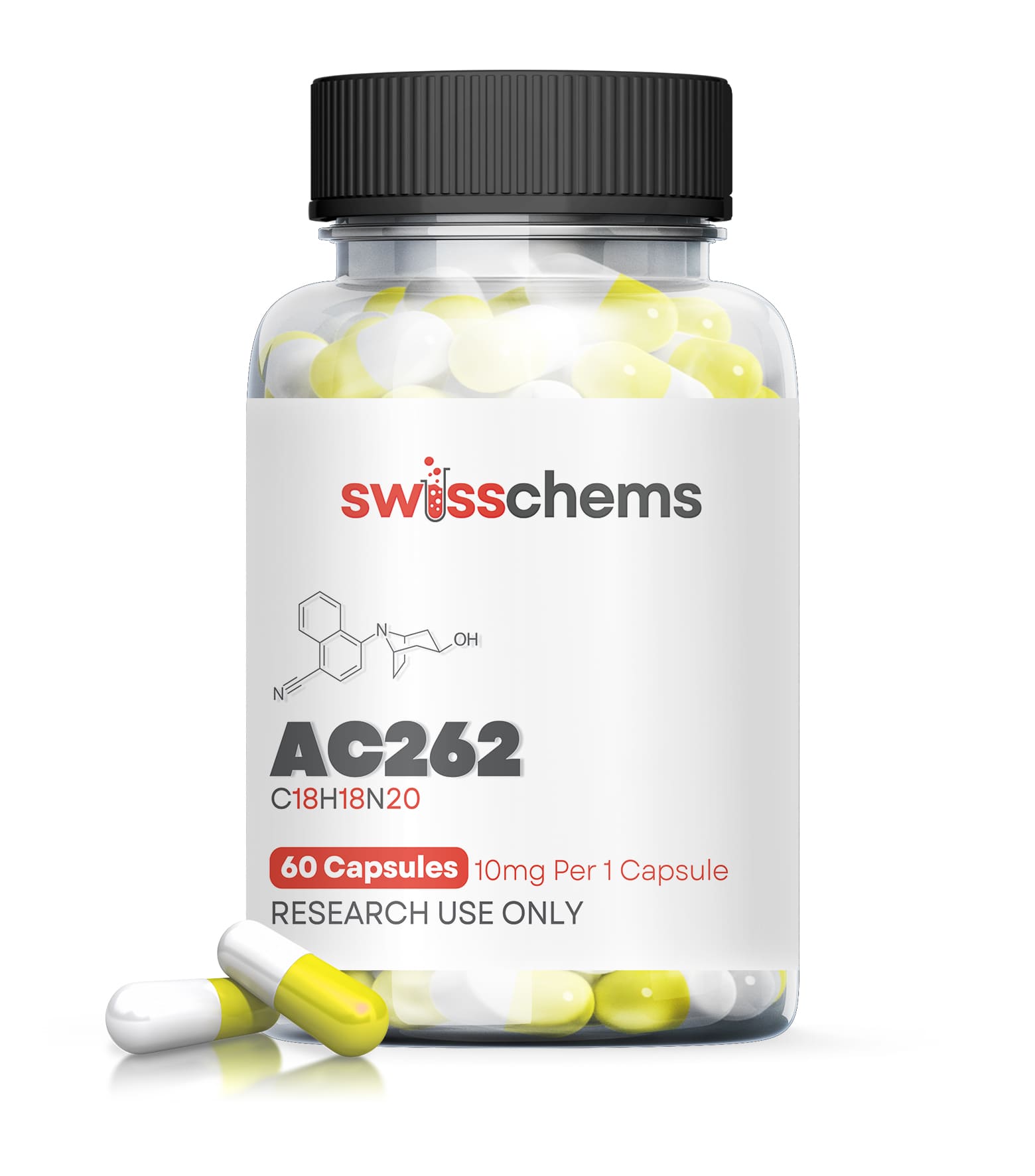 Swisschem | AC-262 Accadrine (10mg) | 60 Capsules