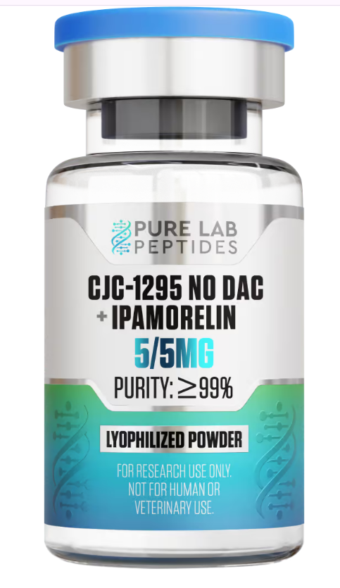 بيور لاب بيبتيدز CJC-1295 NO DAC + إيباموريلين (مزيج 10 ملجم) | لدعم أبحاث أنماط نبض هرمون النمو الانتقائية