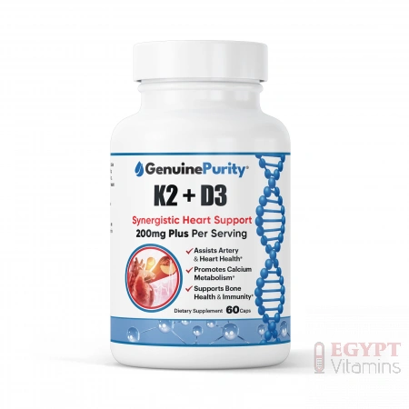 Leading Edge Health GenuinePurity™ K2 + D3 | Supports Healthy | 60 Capsules