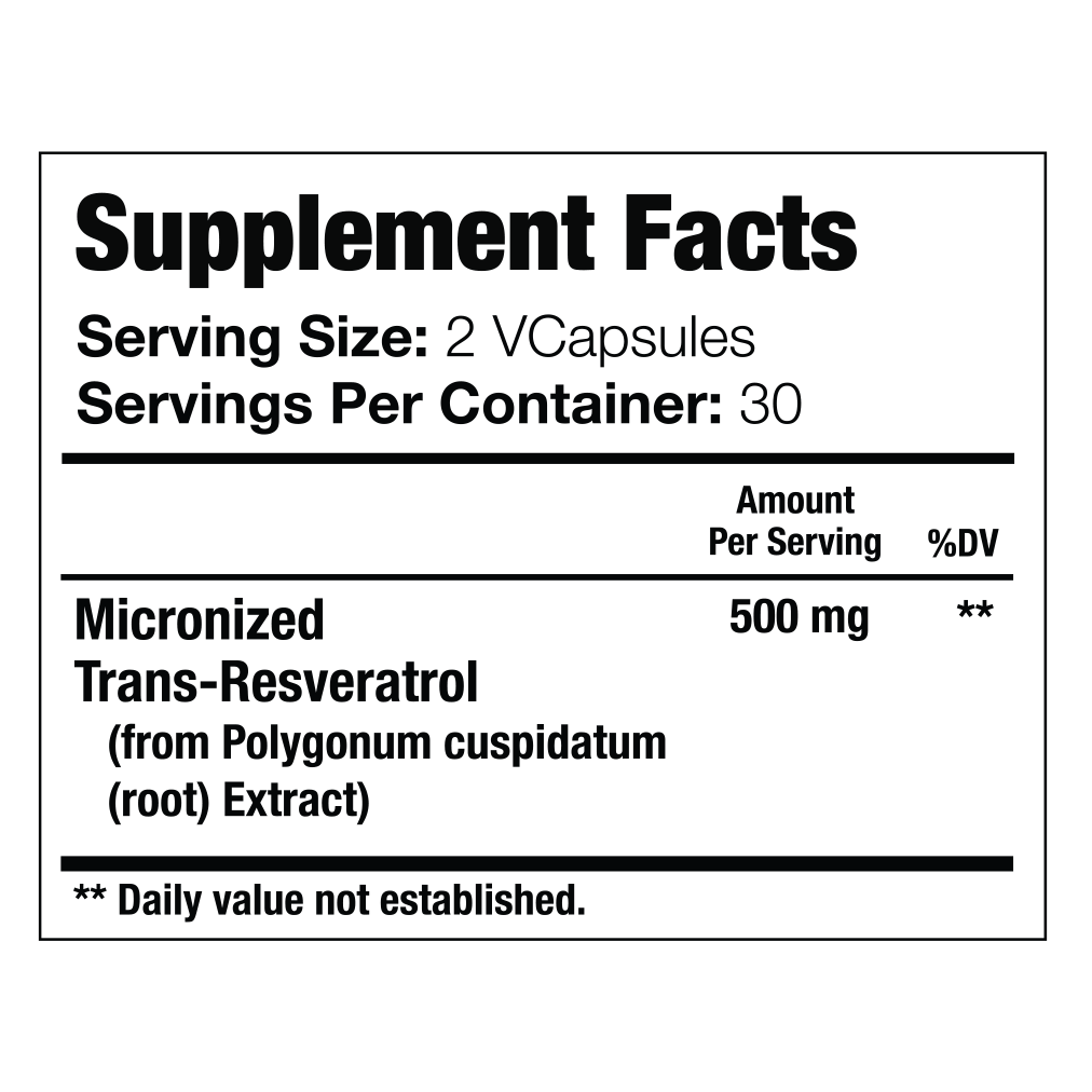 GenuinePurity™ Trans-Resveratrol 1000 mg | Supports Cardiovascular | 60 Capsules - Image 3