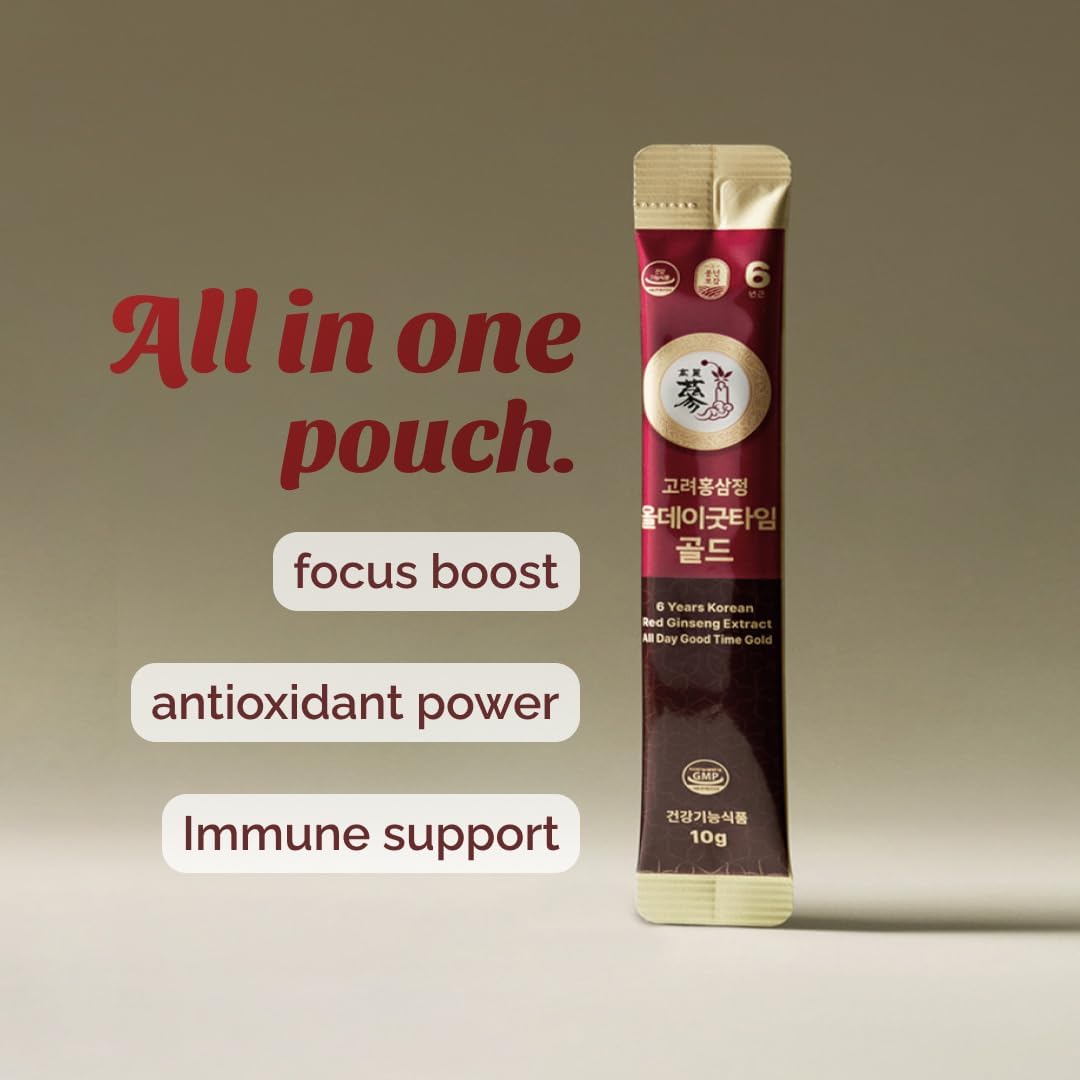6-Year Korean Red Ginseng Shot Gold | 100 Packets - Image 4