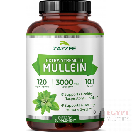 Zazzee Mullein Leaf Extract | Lung Support | 120 Capsules
