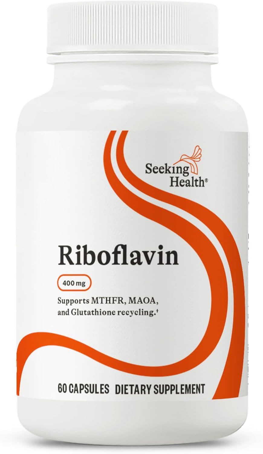 Seeking Health Riboflavin 400mg | Energy Support | 60 Capsules