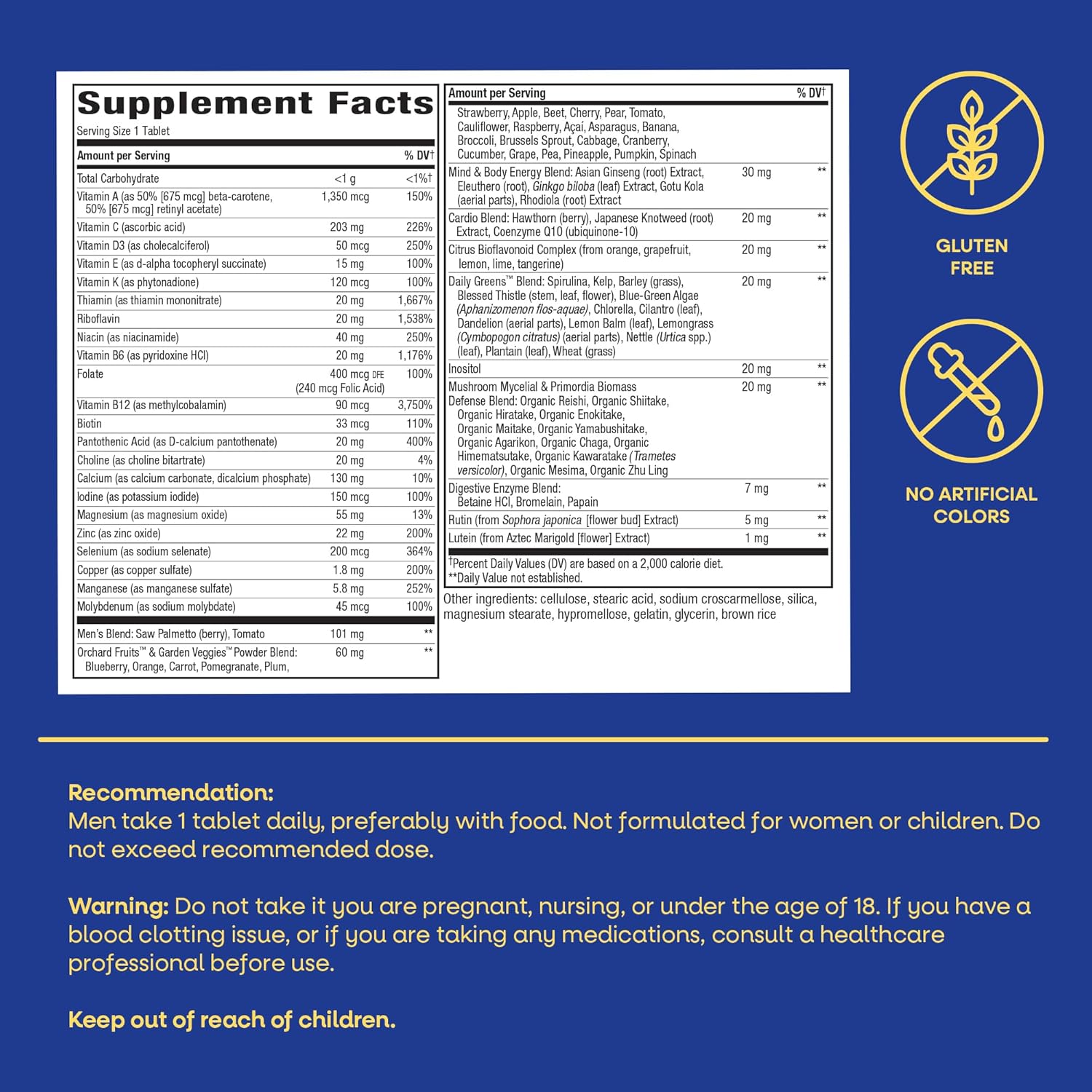 Nature's Way Alive! Men's 50+ Multivitamin | 150 Tablets - Image 2