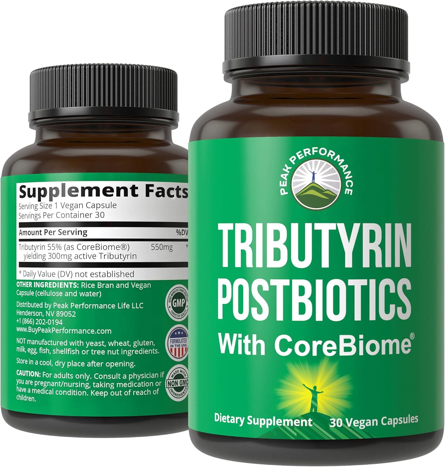 CoreBiome Tributyrin Postbiotic | Advanced Gut Barrier Support | 30 Caps