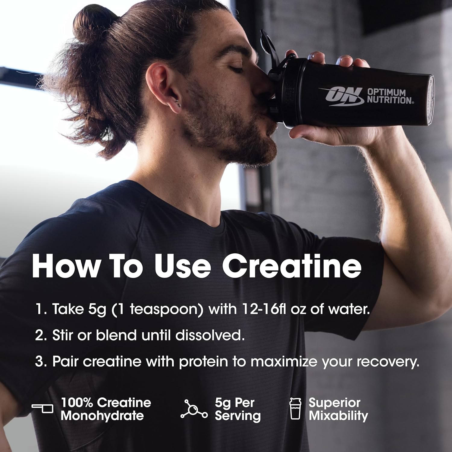 Optimum Nutrition Micronized Creatine Powder | 240 Servings - Image 3