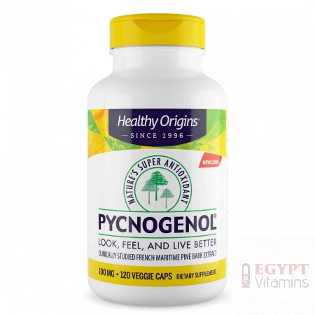 Healthy Origins Pycnogenol 100mg | French Pine Bark Extract |120 Veggie Caps