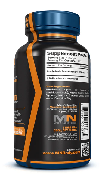 X-Factor Arachidonic Acid Supplement | Muscle Hypertrophy Catalyst | 100 softgels - Image 2