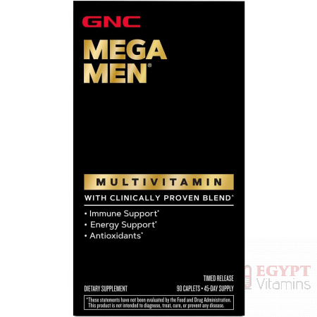 GNC Mega Men Multivitamin 90 Caplets | Clinical-Grade Support