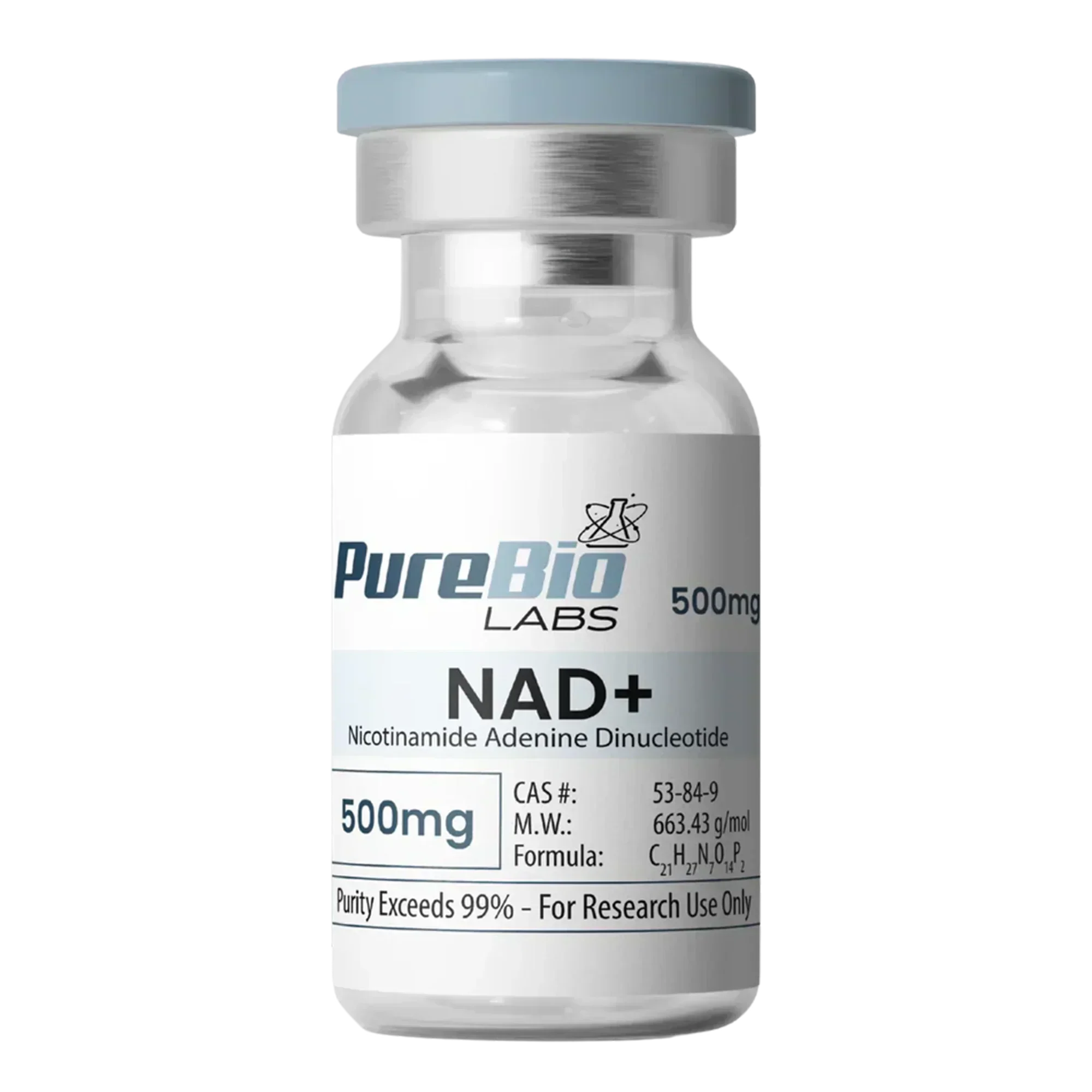 Pure Bio Labs NAD+ Vial (500mg) | Cellular Energy Support