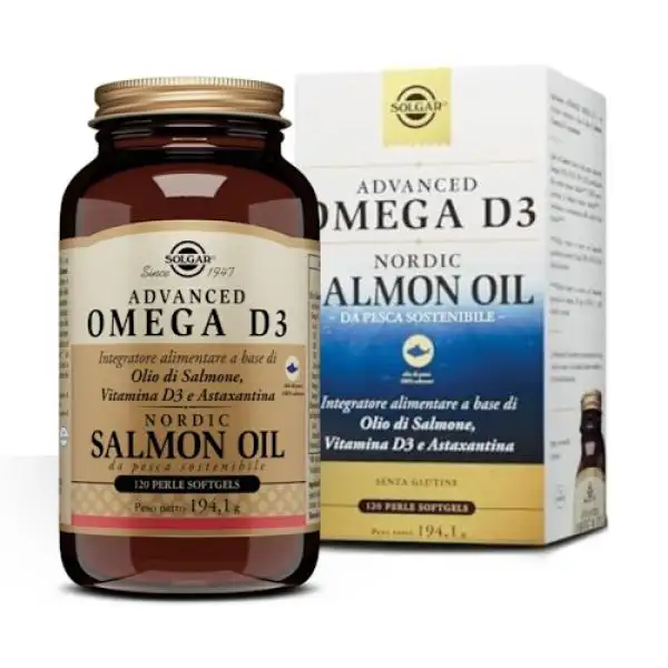Solgar Advanced Omega D3 & Salmon Oil | Heart & Bone | 120 Caps