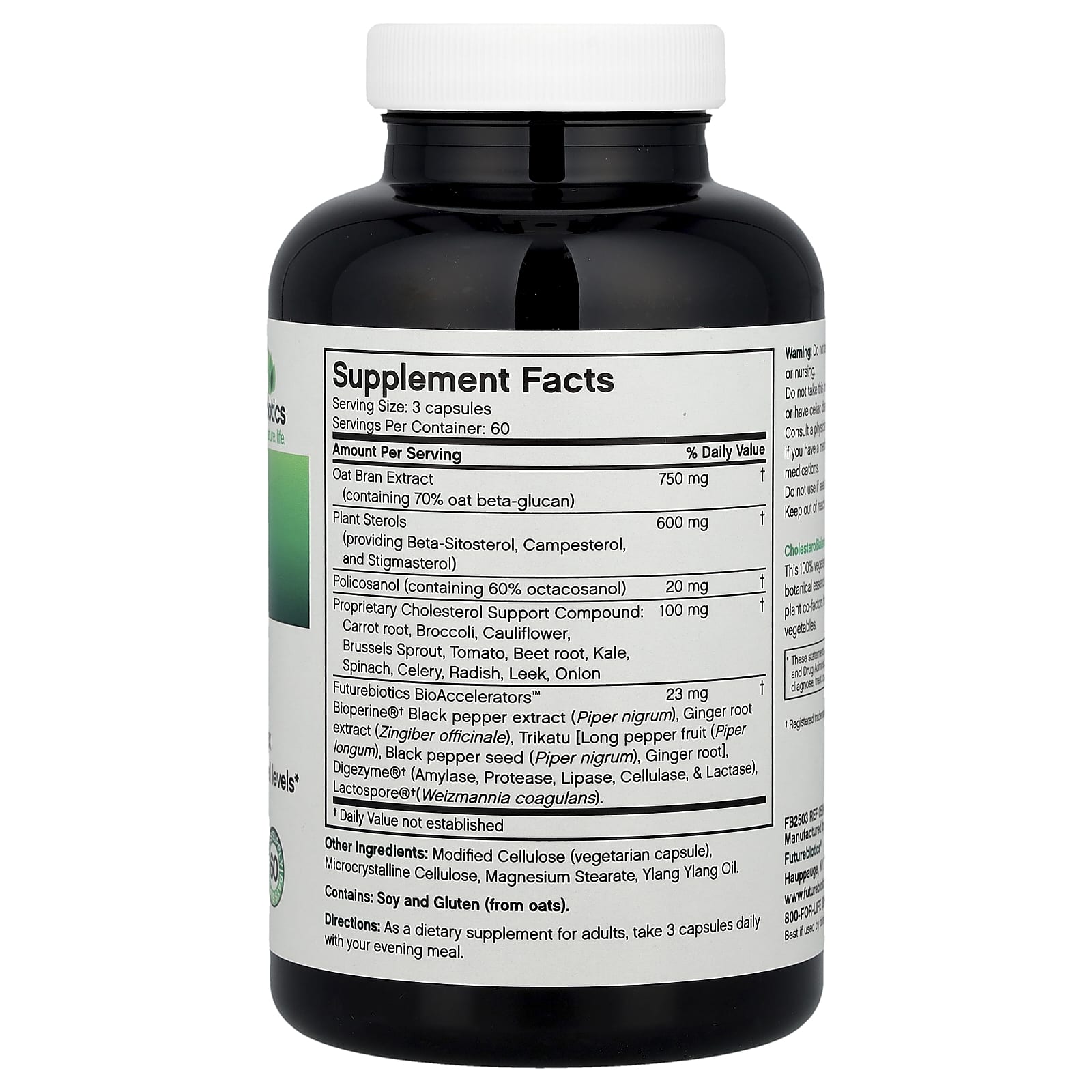 Futurebiotics Cholesterol Balance® | 180 Vegetarian Capsules - Image 2
