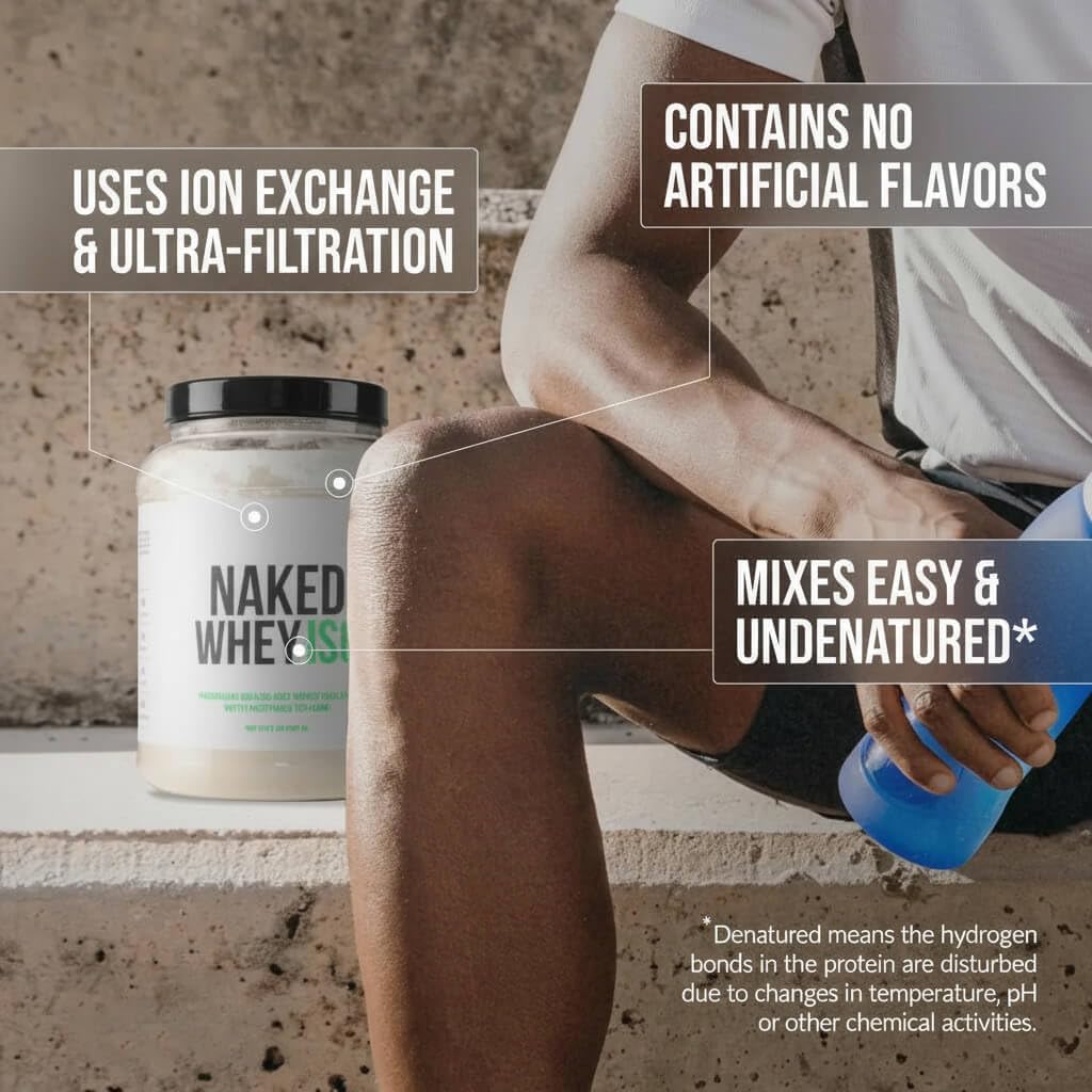 NAKED Whey Isolate Protein | 30g Grass-Fed Protein | 28 Servings - Image 7