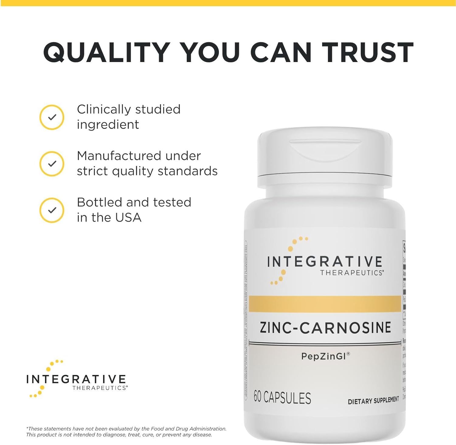 Integrative Therapeutics Zinc Carnosine | 60 Capsules - Image 4