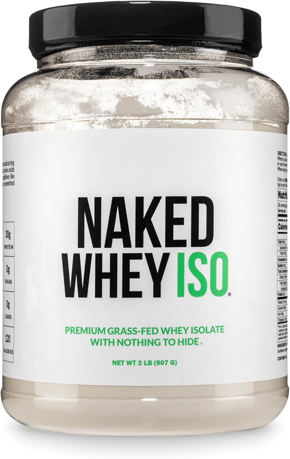 NAKED Whey Isolate Protein | 30g Grass-Fed Protein | 28 Servings