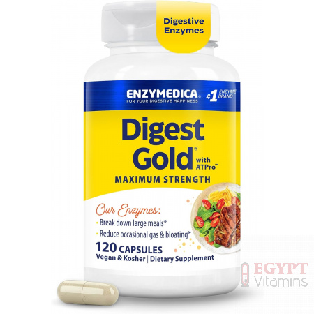 Enzymedica Digest Gold | Advanced Enzyme Formula | 120 Capsules