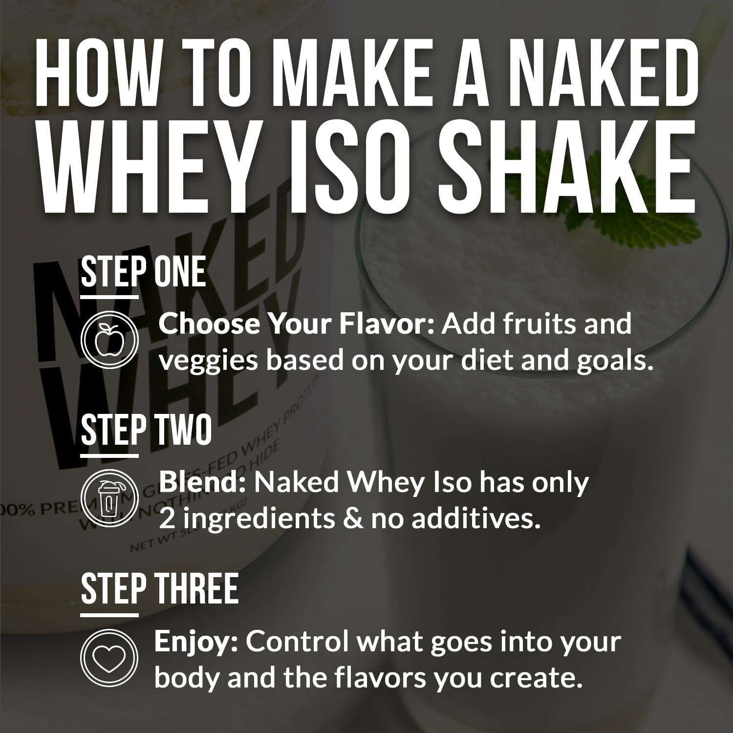 NAKED Whey Isolate Protein | 30g Grass-Fed Protein | 28 Servings - Image 4