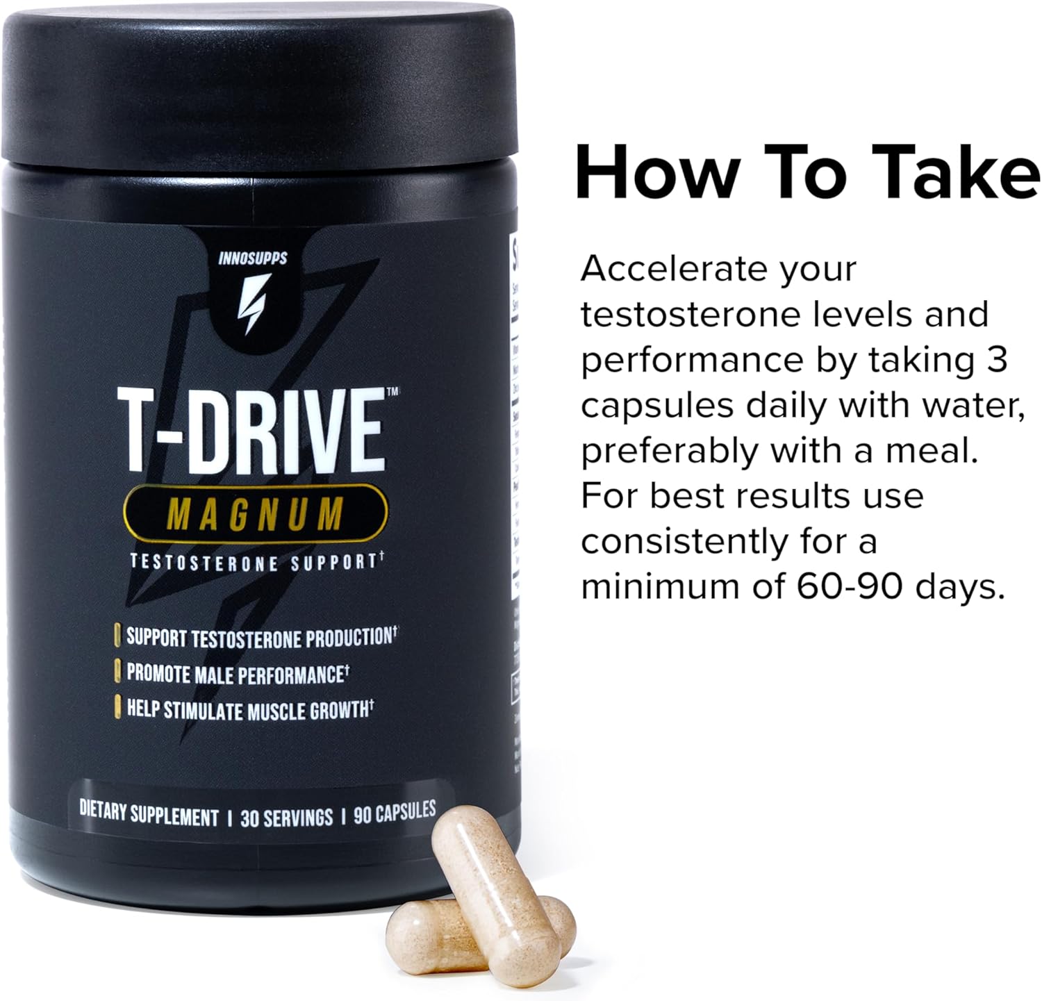 InnoSupps T-Drive magnum | 90 capsules - Image 2