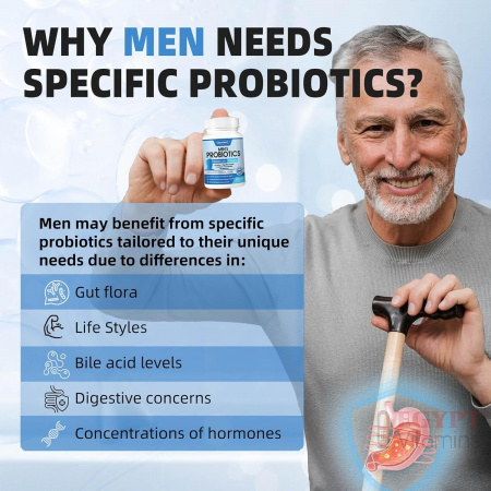 Men's probiotics gut health
